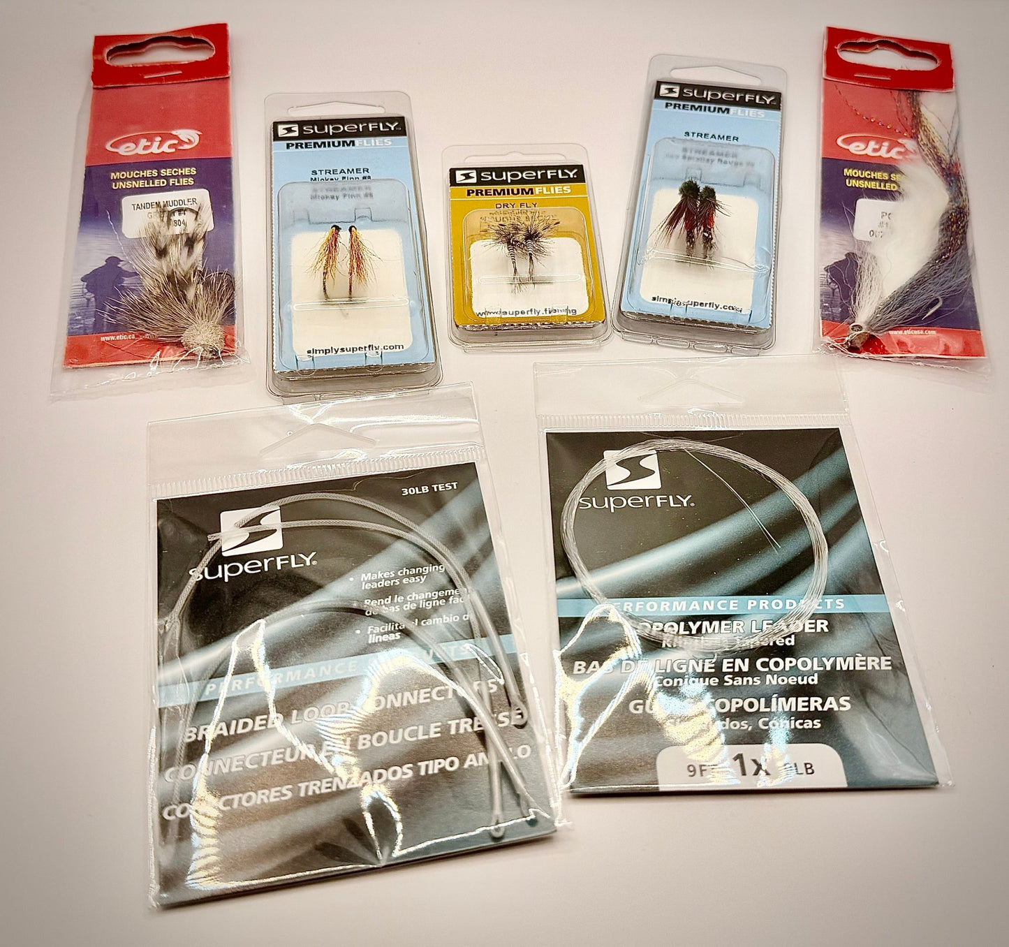 Kit de pêche à la mouche prêt à lancer