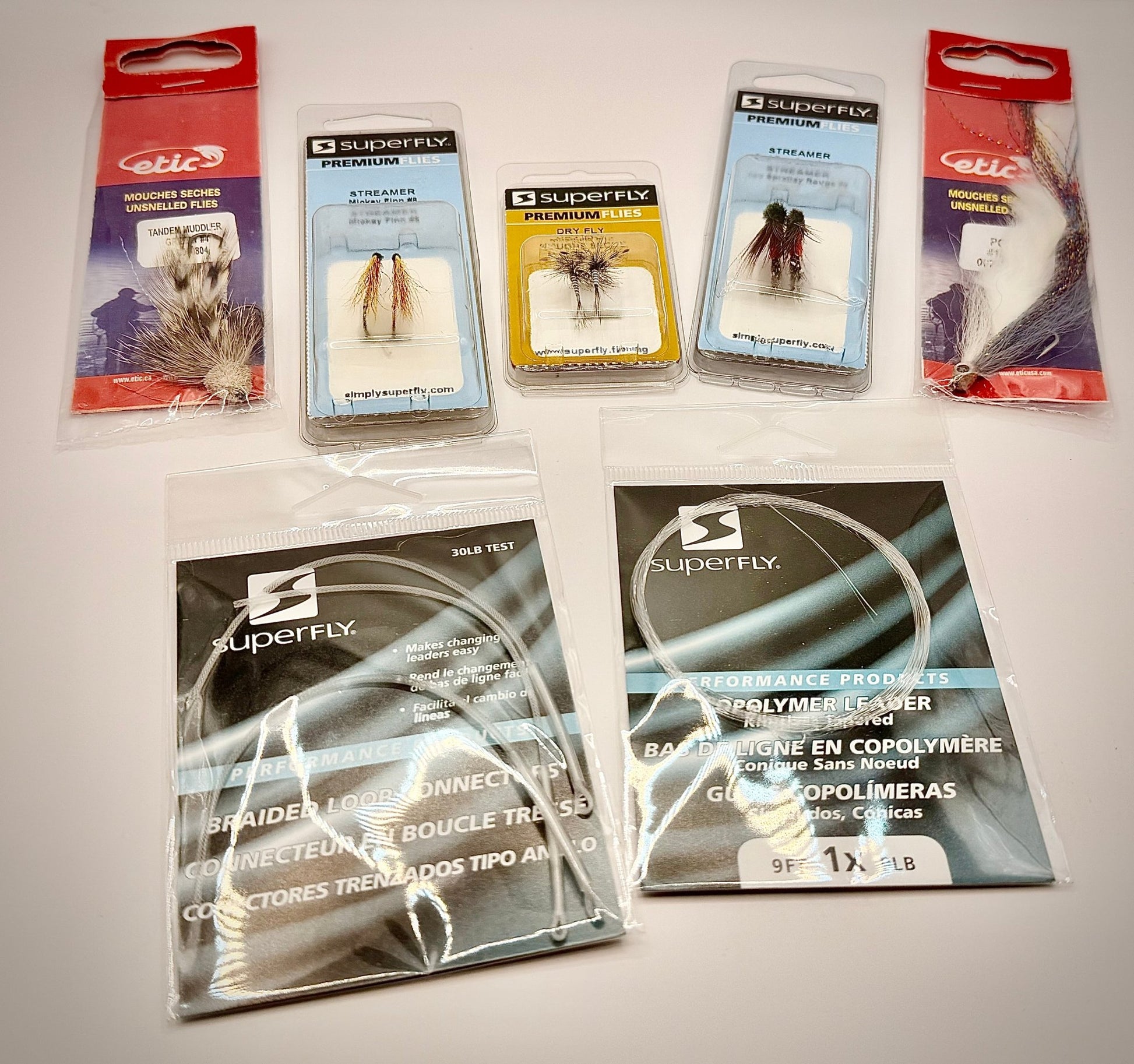 Kit de pêche à la mouche prêt à lancer